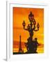 Street Light on Pont Alexandre III at Sunset-Murat Taner-Framed Photographic Print