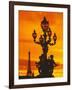 Street Light on Pont Alexandre III at Sunset-Murat Taner-Framed Photographic Print