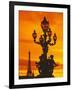 Street Light on Pont Alexandre III at Sunset-Murat Taner-Framed Photographic Print