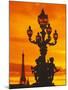 Street Light on Pont Alexandre III at Sunset-Murat Taner-Mounted Photographic Print