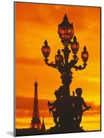 Street Light on Pont Alexandre III at Sunset-Murat Taner-Mounted Photographic Print