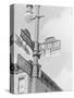 Street Light with Signs-null-Stretched Canvas