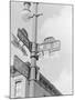 Street Light with Signs-null-Mounted Photographic Print