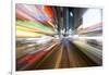 Street Lights from Hong Kong Tramway Street Car, China-Paul Souders-Framed Photographic Print