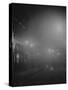Street Lights in Fog-null-Stretched Canvas