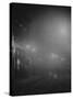 Street Lights in Fog-null-Stretched Canvas