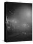 Street Lights in Fog-null-Stretched Canvas