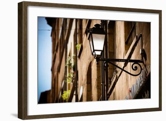 Street Lights in Lyon II-Erin Berzel-Framed Photographic Print