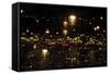 Street Lights in the Night, Abstract, Paris, France-Skaya-Framed Stretched Canvas