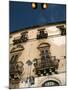 Street Lights Overlooking a Grocer's Store in the Narrow Streets of the Old City of Ortigia-David Pickford-Mounted Photographic Print