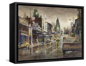 Street Lights-LaVere Hutchings-Framed Stretched Canvas