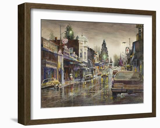 Street Lights-LaVere Hutchings-Framed Giclee Print