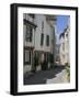 Street Lined with Hollyhocks, St. Martin-De-Re, Ile De Re Charente-Maritime, France, Europe-Peter Richardson-Framed Photographic Print