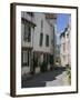 Street Lined with Hollyhocks, St. Martin-De-Re, Ile De Re Charente-Maritime, France, Europe-Peter Richardson-Framed Photographic Print