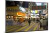 Street Market at Night, Mongkok, Kowloon, Hong Kong, China-Charles Bowman-Mounted Photographic Print