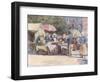 Street Market, Brittany-Mortimer Menpes-Framed Photographic Print