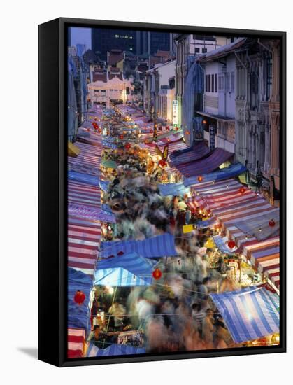 Street Market, China Town, Singapore-Rex Butcher-Framed Stretched Canvas
