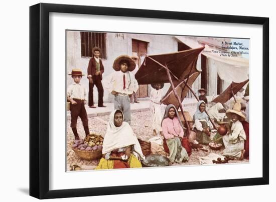 Street Market, Guadalajara, Mexico-null-Framed Art Print