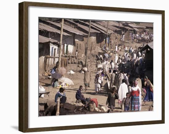 Street Market in a Village Near the Airport, Gondar, Ethiopia, Africa-Jane Sweeney-Framed Photographic Print