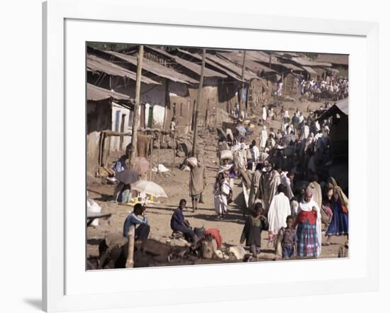 Street Market in a Village Near the Airport, Gondar, Ethiopia, Africa-Jane Sweeney-Framed Photographic Print