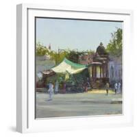 Street Market near Mandore Gardens, Rajasthan-Andrew Gifford-Framed Giclee Print