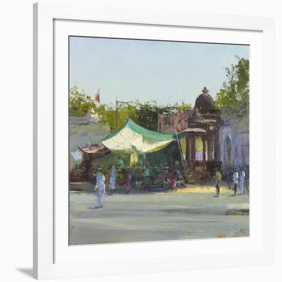 Street Market near Mandore Gardens, Rajasthan-Andrew Gifford-Framed Giclee Print