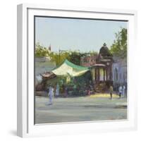 Street Market near Mandore Gardens, Rajasthan-Andrew Gifford-Framed Giclee Print