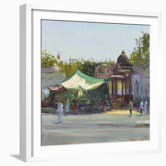 Street Market near Mandore Gardens, Rajasthan-Andrew Gifford-Framed Giclee Print