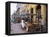 Street Market, Old Havana, Havana, Cuba, West Indies, Central America-Mark Mawson-Framed Stretched Canvas