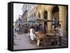 Street Market, Old Havana, Havana, Cuba, West Indies, Central America-Mark Mawson-Framed Stretched Canvas