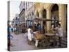 Street Market, Old Havana, Havana, Cuba, West Indies, Central America-Mark Mawson-Stretched Canvas