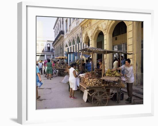 Street Market, Old Havana, Havana, Cuba, West Indies, Central America-Mark Mawson-Framed Photographic Print