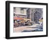 Street Market, Quimperle-Mortimer Menpes-Framed Art Print
