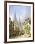 Street Market, Rouen-Caleb Robert Stanley-Framed Giclee Print