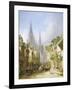 Street Market, Rouen-Caleb Robert Stanley-Framed Giclee Print