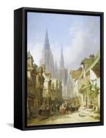 Street Market, Rouen-Caleb Robert Stanley-Framed Stretched Canvas