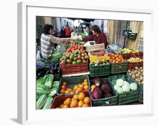 Street Market, Sanlucar De Barrameda, Andalucia, Spain-Michael Newton-Framed Photographic Print