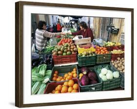 Street Market, Sanlucar De Barrameda, Andalucia, Spain-Michael Newton-Framed Photographic Print