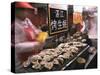 Street Market Selling Oysters in Wanfujing Shopping Street, Beijing, China-Kober Christian-Stretched Canvas