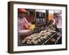 Street Market Selling Oysters in Wanfujing Shopping Street, Beijing, China-Kober Christian-Framed Photographic Print