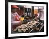 Street Market Selling Oysters in Wanfujing Shopping Street, Beijing, China-Kober Christian-Framed Photographic Print