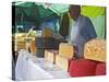 Street Market Stall Selling Cheese, Montevideo, Uruguay-Per Karlsson-Stretched Canvas