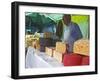 Street Market Stall Selling Cheese, Montevideo, Uruguay-Per Karlsson-Framed Photographic Print