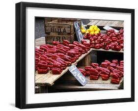 Street Market Stall Selling Produce, Montevideo, Uruguay-Per Karlsson-Framed Photographic Print