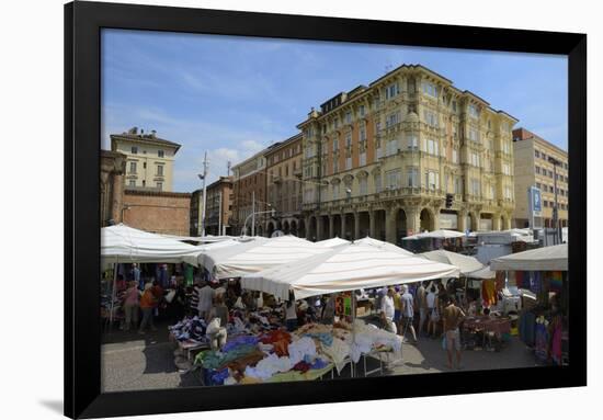 Street Market, Via Irnerio, Bologna, Emilia-Romagna, Italy, Europe-Peter Richardson-Framed Photographic Print