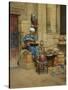 Street Merchant, 1888 (Oil on Canvas)-Ludwig Deutsch-Stretched Canvas