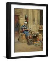 Street Merchant, 1888 (Oil on Canvas)-Ludwig Deutsch-Framed Giclee Print