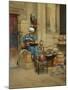 Street Merchant, 1888 (Oil on Canvas)-Ludwig Deutsch-Mounted Premium Giclee Print