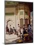 Street Merchant in Istanbul, 1883-Hippolyte Berteaux-Mounted Giclee Print