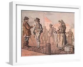 Street Milk Seller (From the Series These are Our People), 1842-Ignati Stepanovich Shchedrovsky-Framed Giclee Print